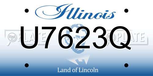 U7623Q Illinois License Plate