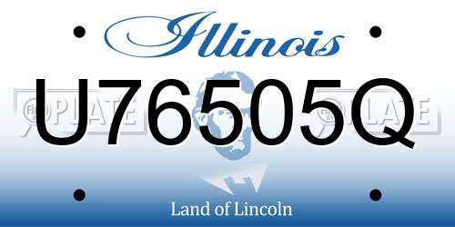 U76505Q Illinois License Plate