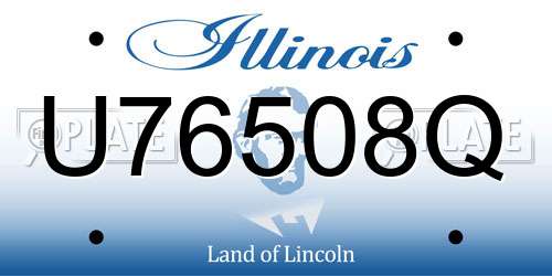 U76508Q Illinois License Plate