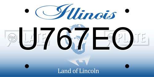 U767EO Illinois License Plate