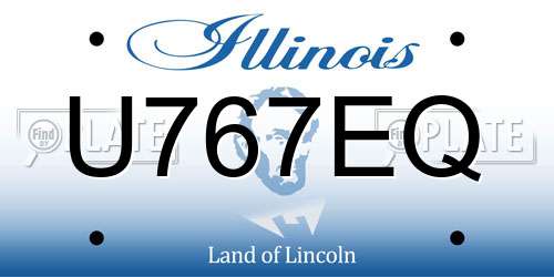 U767EQ Illinois License Plate