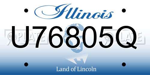 U76805Q Illinois License Plate