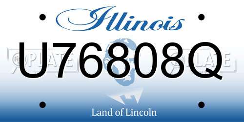 U76808Q Illinois License Plate