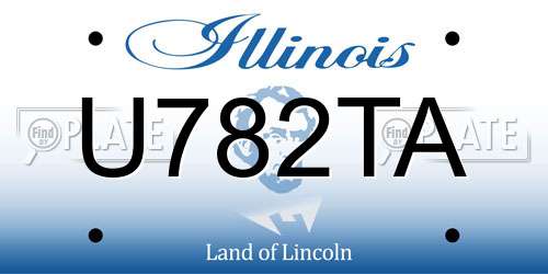 U782TA Illinois License Plate