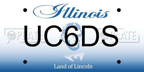 UC6DS Illinois License Plate