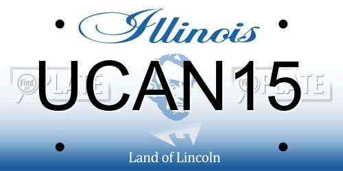 UCAN15 Illinois License Plate