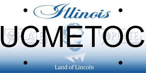 UCMETOC Illinois License Plate