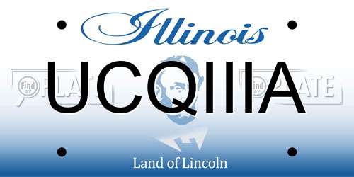 UCQIIIA Illinois License Plate