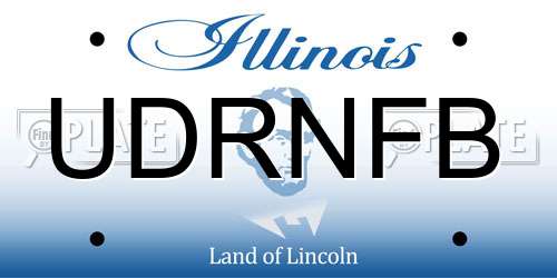 UDRNFB Illinois License Plate