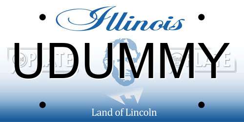 UDUMMY Illinois License Plate