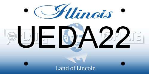 UEDA22 Illinois License Plate