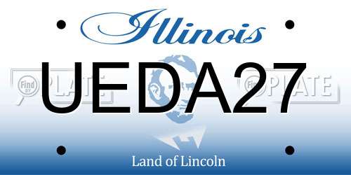 UEDA27 Illinois License Plate