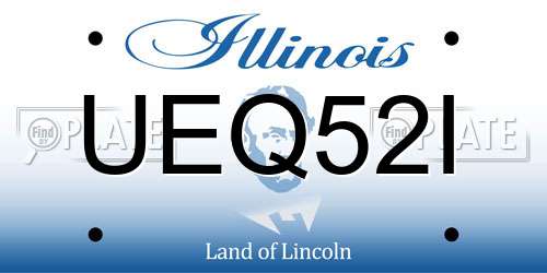 UEQ52I Illinois License Plate