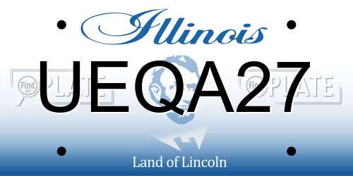 UEQA27 Illinois License Plate
