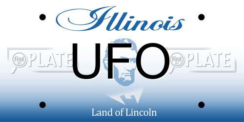 UFO Illinois License Plate