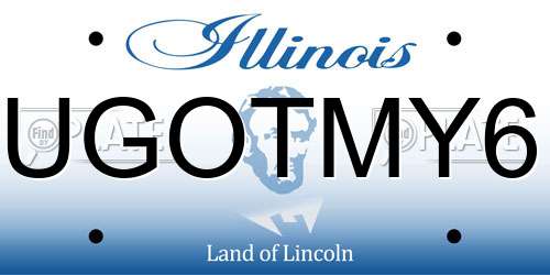 UGOTMY6 Illinois License Plate
