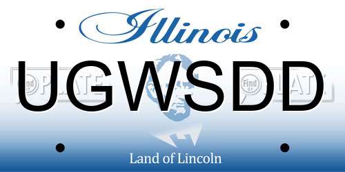 UGWSDD Illinois License Plate