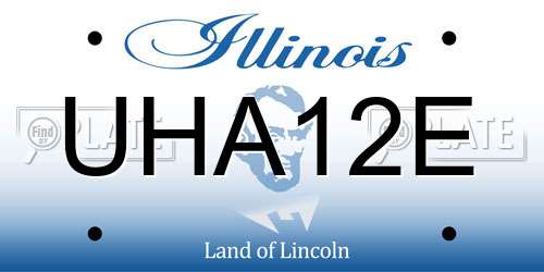 UHA12E Illinois License Plate