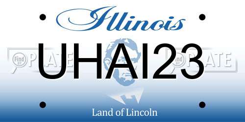 UHAI23 Illinois License Plate