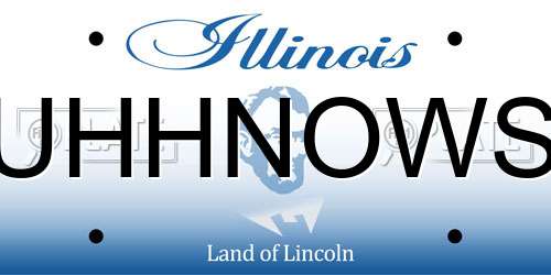 UHHNOWS Illinois License Plate