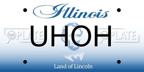 UHOH Illinois License Plate
