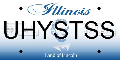 UHYSTSS Illinois License Plate