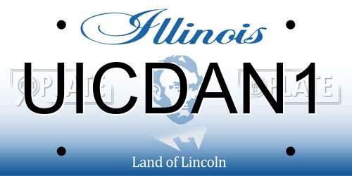 UICDAN1 Illinois License Plate