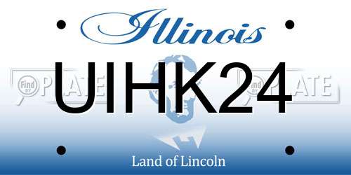 UIHK24 Illinois License Plate