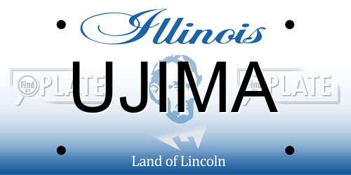 UJIMA Illinois License Plate