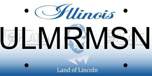 ULMRMSN Illinois License Plate