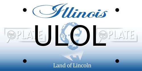 ULOL Illinois License Plate