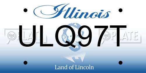 ULQ97T Illinois License Plate