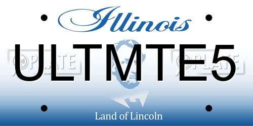 ULTMTE5 Illinois License Plate