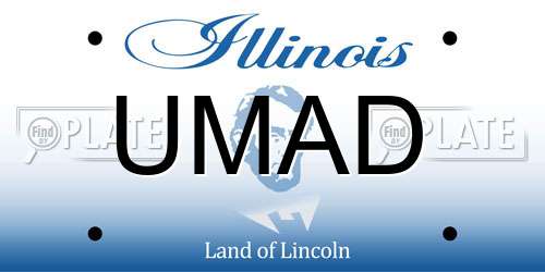 UMAD Illinois License Plate