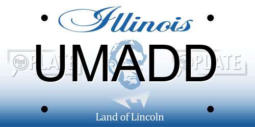 UMADD Illinois License Plate