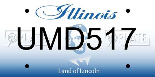 UMD517 Illinois License Plate