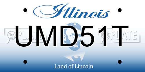 UMD51T Illinois License Plate