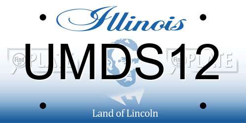 UMDS12 Illinois License Plate