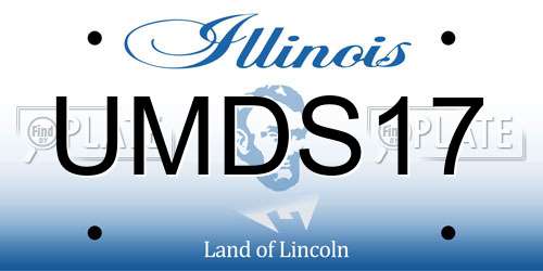UMDS17 Illinois License Plate