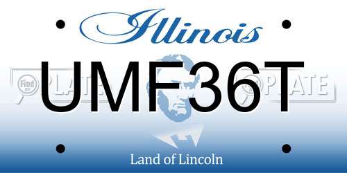 UMF36T Illinois License Plate