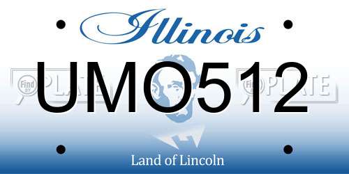 UMO512 Illinois License Plate