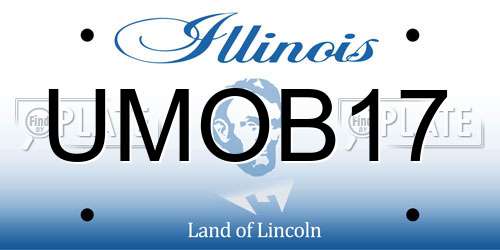 UMOB17 Illinois License Plate