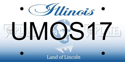 UMOS17 Illinois License Plate