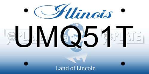 UMQ51T Illinois License Plate