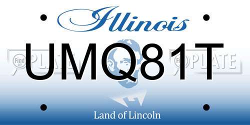 UMQ81T Illinois License Plate