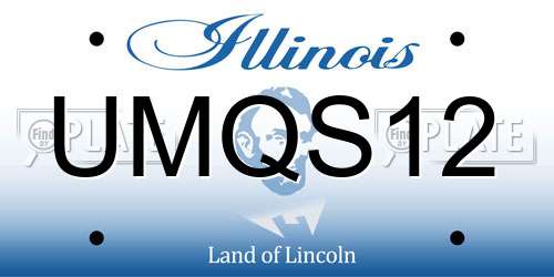 UMQS12 Illinois License Plate
