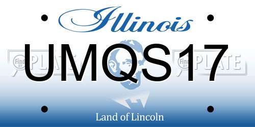 UMQS17 Illinois License Plate