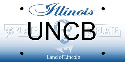 UNCB Illinois License Plate