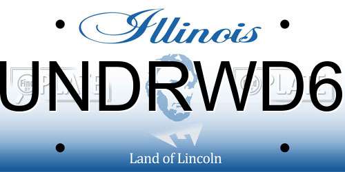 UNDRWD6 Illinois License Plate