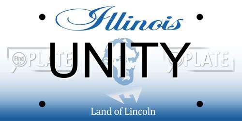 UNITY Illinois License Plate